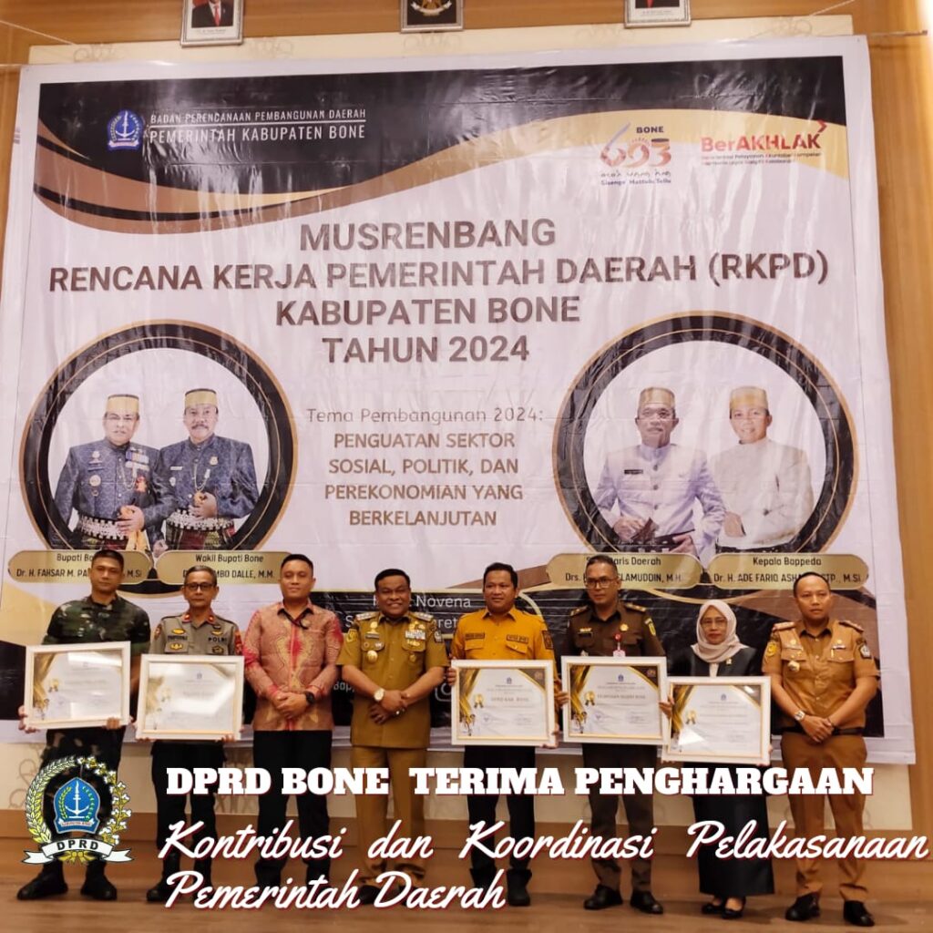 PIMPINAN DAN ANGGOTA DPRD HADIRI MUSREMBANG RKPD KAB. BONE TAHUN 2024 ...